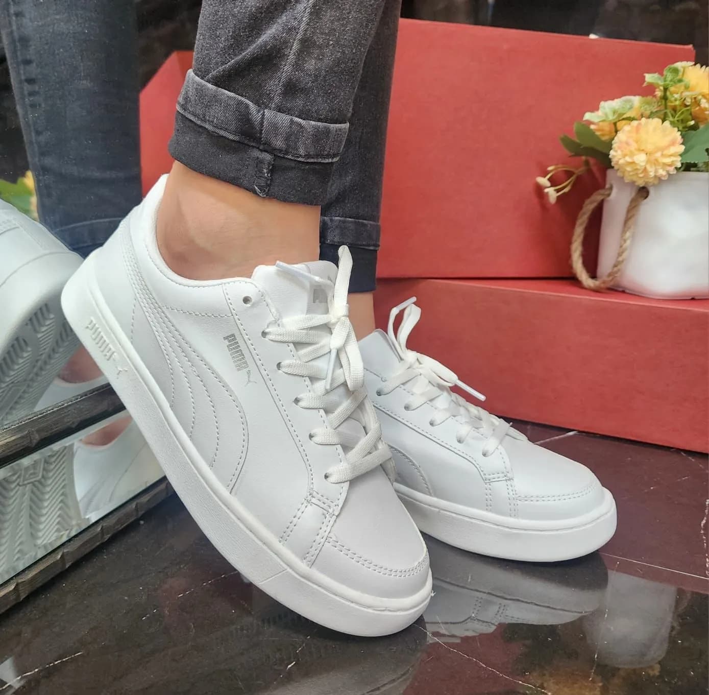 Puma Clásico Triple White